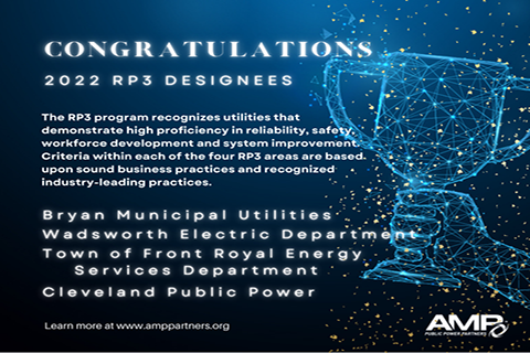 American Municipal Power Trophy image highlighting CPP and other utilities